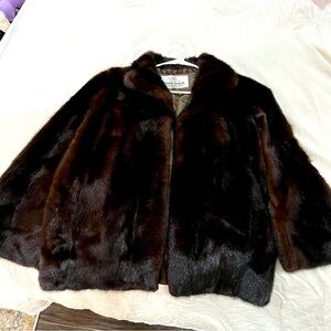 Vintage DH Holmes Synthetic Mink Coat